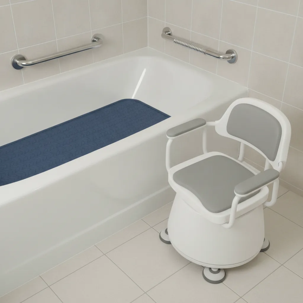 aménagement salle de bain senior chutes