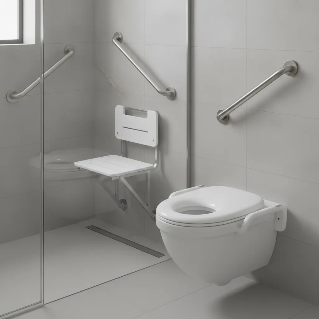 aménagement salle de bain senior chutes