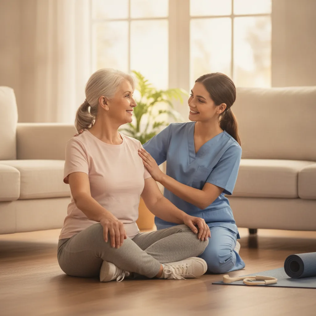 exercices proprioception senior domicile