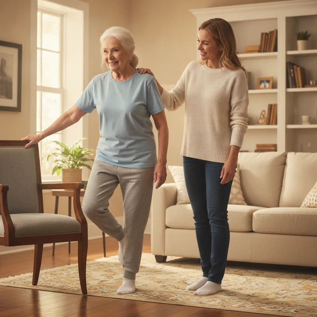 Exercices prévention chutes avec chaise | Guide senior - exercices prevention chutes chaise